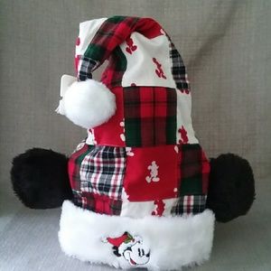 Disney Christmas Mickey Mouse Ears Santa Hat